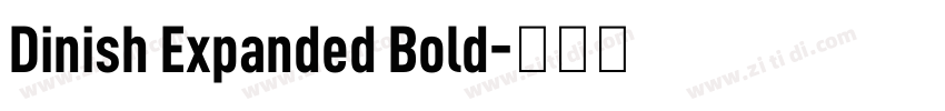 Dinish Expanded Bold字体转换